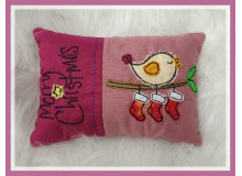 Stickdatei - ITH Kissen Wintervogel